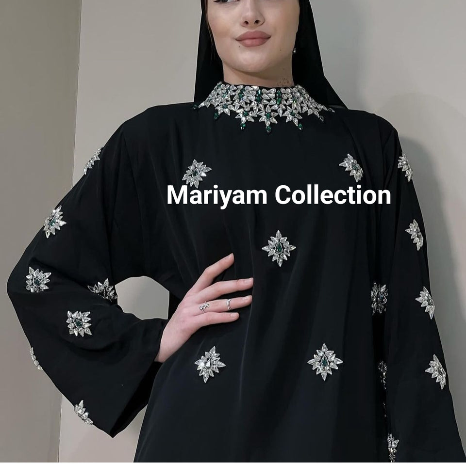 Luxurious Embroidered Abaya Special Occasion prayer abaya