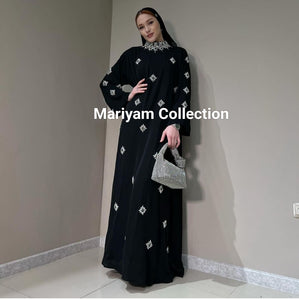 Luxurious Embroidered Abaya Special Occasion prayer abaya