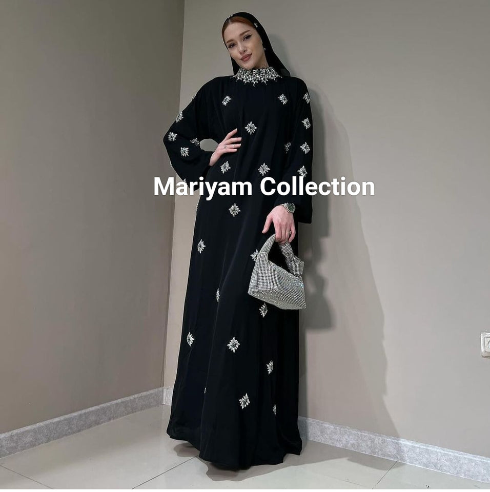 Luxurious Embroidered Abaya Special Occasion prayer abaya