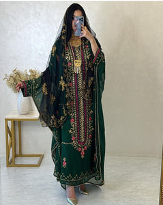 Dubai Golden Aari work Farasha , beach wear