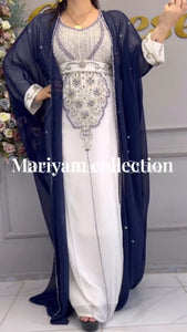 Dubai Moroccan kaftan Hand Beaded Floor Length kaftan
