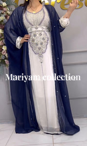 Dubai Moroccan kaftan Hand Beaded Floor Length kaftan