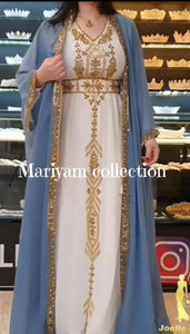 Dubai Moroccan kaftan Hand Beaded Floor Length kaftan
