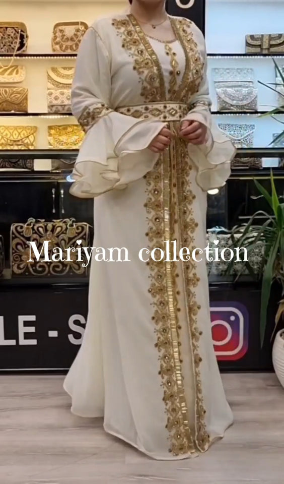 Dubai Moroccan kaftan with luxury embroidery
