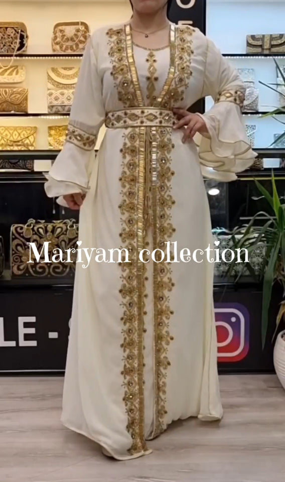 Dubai Moroccan kaftan with luxury embroidery