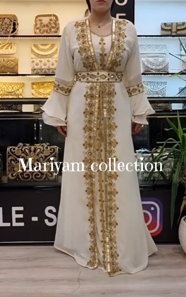 Dubai Moroccan kaftan with luxury embroidery