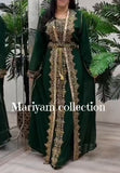Dubai Moroccan kaftan Hand Beaded Floor Length kaftan