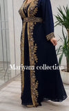 Dubai Moroccan kaftan Hand Beaded Floor Length kaftan