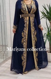 Dubai Moroccan kaftan Hand Beaded Floor Length kaftan