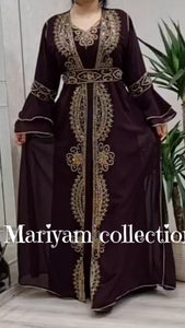 Royal African Attire Bridesmaid caftan Dubai Moroccan Kaftan