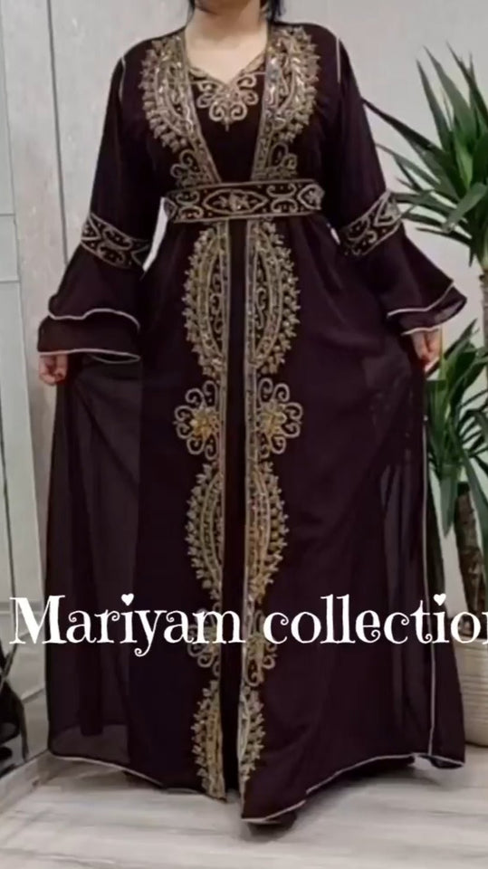 Royal African Attire Bridesmaid caftan Dubai Moroccan Kaftan
