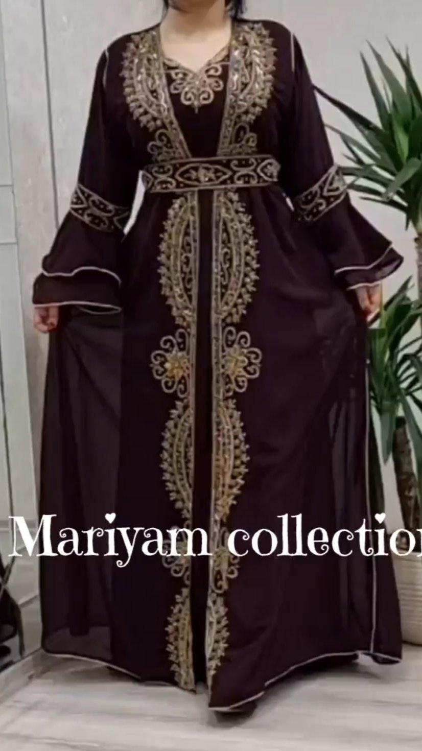 Royal African Attire Bridesmaid caftan Dubai Moroccan Kaftan