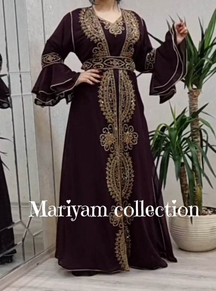 Royal African Attire Bridesmaid caftan Dubai Moroccan Kaftan