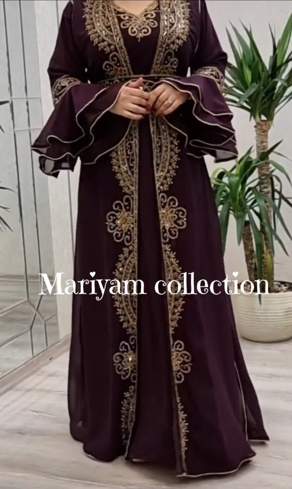 Royal African Attire Bridesmaid caftan Dubai Moroccan Kaftan