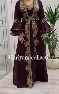 Royal African Attire Bridesmaid caftan Dubai Moroccan Kaftan