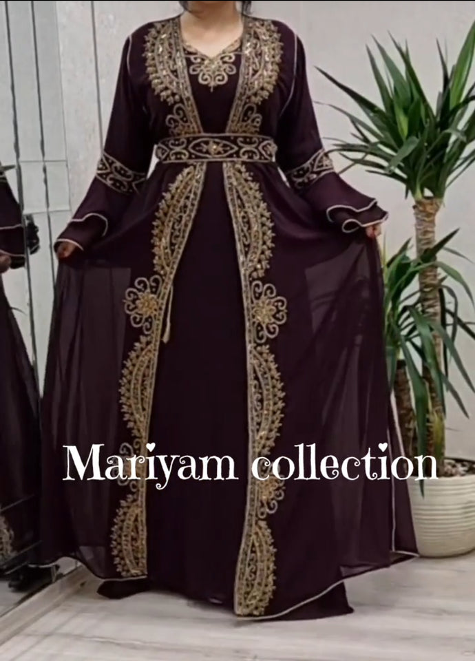 Royal African Attire Bridesmaid caftan Dubai Moroccan Kaftan