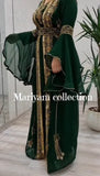 Luxury African Kaftan with Beaded Embroidery Boubou Dress