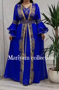 New Arrival for Muslim Women Elegant Sequin-Embellished Kaftan