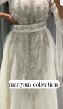 Handmade Wedding Gown with sliver embroidery
