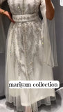 Handmade Wedding Gown with sliver embroidery
