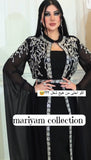 Handmade Wedding Gown Designer Kaftan with silver embroidery