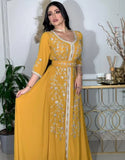 Moroccan Embroidered luxurious Caftan Dubai Gown