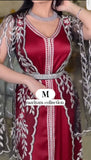 Designer satin kaftan with luxury embroidery work