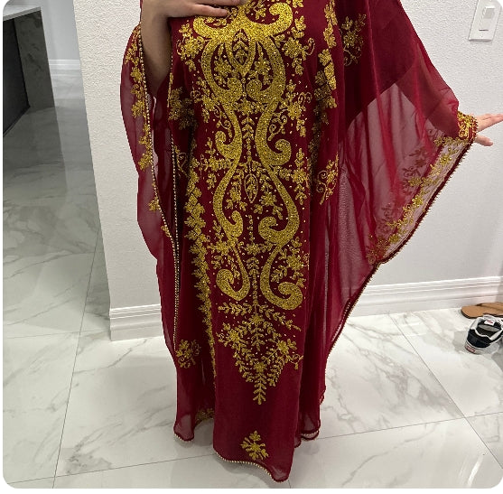 Designer Kaftan Hand Embroidered wedding wear